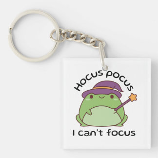 Hocus Pocus I Can’t Focus Frog Keychain