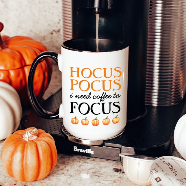 Hocus Pocus I Need Coffee to Focus with Name Mug (Creator Uploaded)