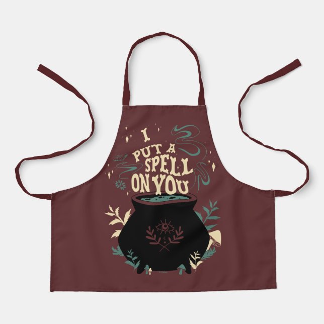 Hocus Pocus I Put a Spell on You Cauldron Apron (Front)