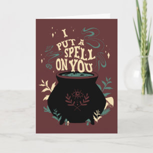Hocus Pocus I Put a Spell on You Cauldron Card