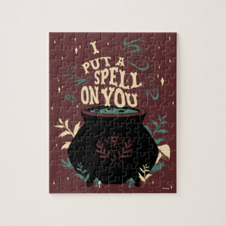 Hocus Pocus I Put a Spell on You Cauldron Jigsaw Puzzle