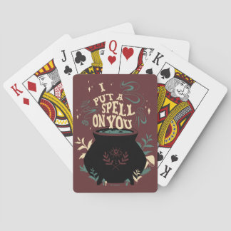 Hocus Pocus I Put a Spell on You Cauldron Poker Cards