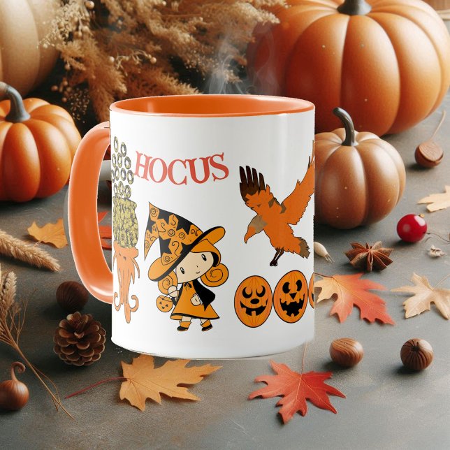Hocus Pocus Magic Cauldron Wandering Witch Raven  Mug (Hocus Pocus Magic Cauldron Wandering Witch Raven Mug)