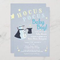 Hocus Pocus Magic Snowman Winter Boy Baby Shower Invitation