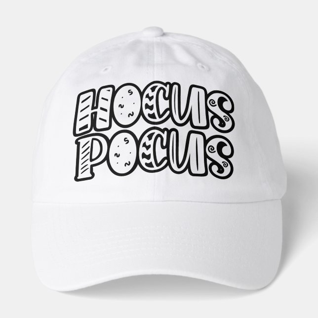 Hocus Pocus Magic Typography Hat - Retro Witchy (Front)