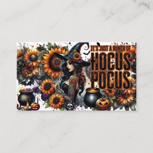 “Hocus Pocus Magic Vibes” Enclosure Card (Front)