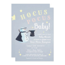 Hocus Pocus Magical Snowman Winter Baby Shower Invitation
