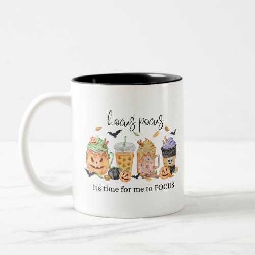 HOCUS POCUS MODERN HALLOWEEN  Two_Tone COFFEE MUG