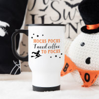 Hocus Pocus Modern Orange and Black Halloween