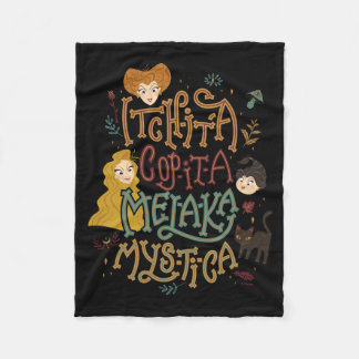 Hocus Pocus Mystical Spell Incantation Fleece Blanket
