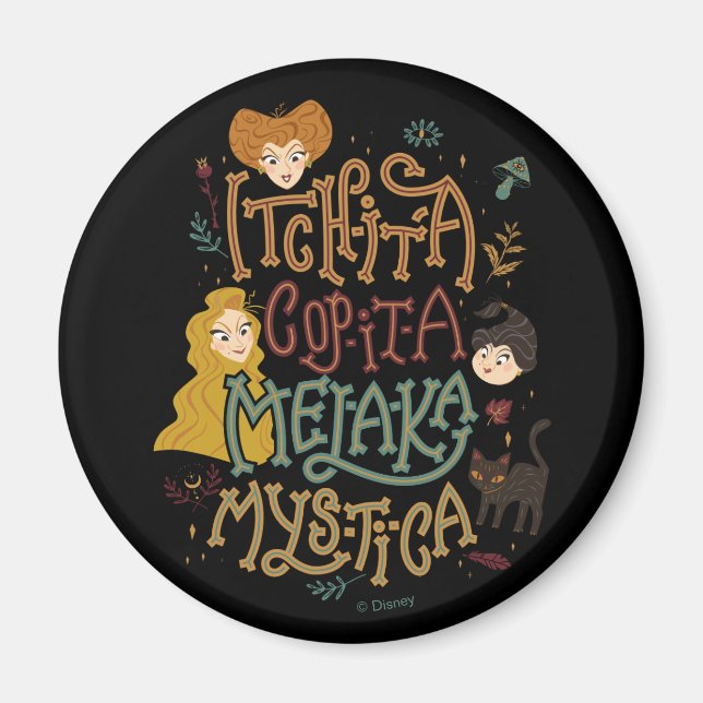 Hocus Pocus Mystical Spell Incantation Magnet (Front)