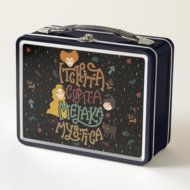 Hocus Pocus Mystical Spell Incantation Metal Lunch Box (Front)