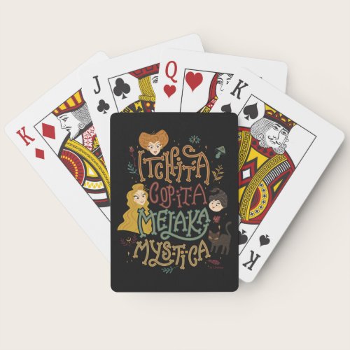 Hocus Pocus Mystical Spell Incantation Poker Cards