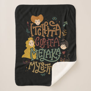 Hocus Pocus Mystical Spell Incantation Sherpa Blanket