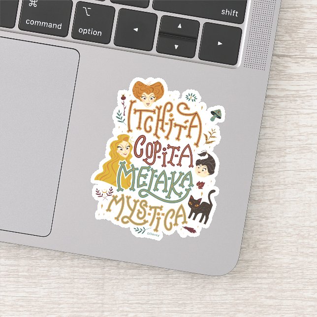 Hocus Pocus Mystical Spell Incantation Sticker (Detail)