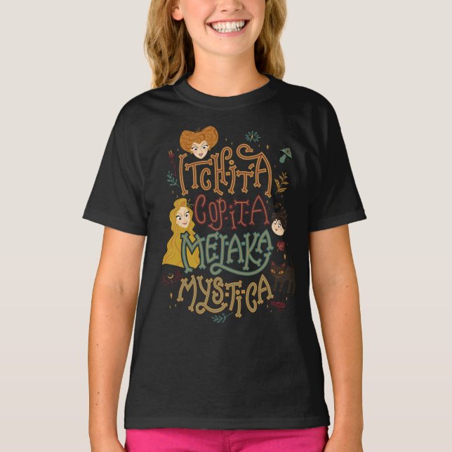 Hocus Pocus Mystical Spell Incantation T-Shirt (Front)
