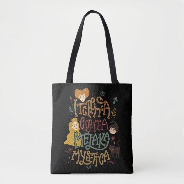 Hocus Pocus Mystical Spell Incantation Tote Bag (Front)