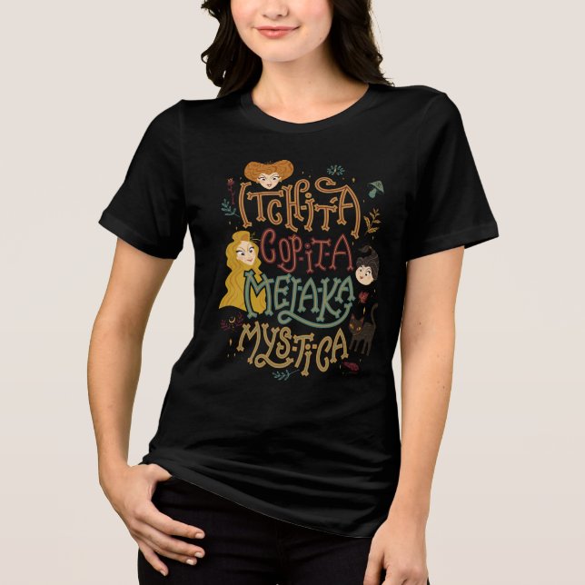 Hocus Pocus Mystical Spell Incantation Tri-Blend Shirt (Front)