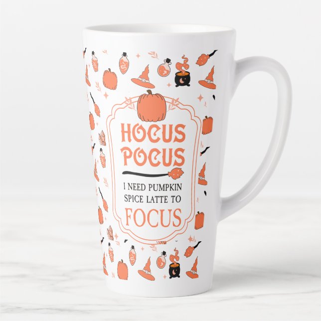 Hocus Pocus Pumpkin Spice Latte To Focus Fall Mug (Right)