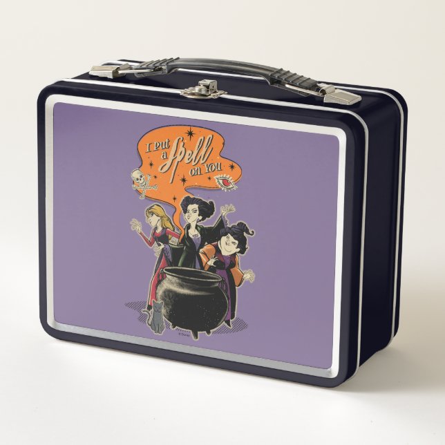 Hocus Pocus Retro Spellcasting Cauldron Metal Lunch Box (Front)