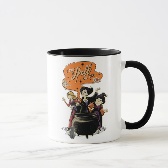 Hocus Pocus Retro Spellcasting Cauldron Mug (Right)