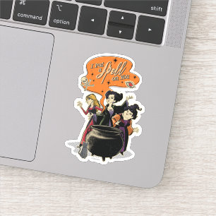 Hocus Pocus Retro Spellcasting Cauldron Sticker