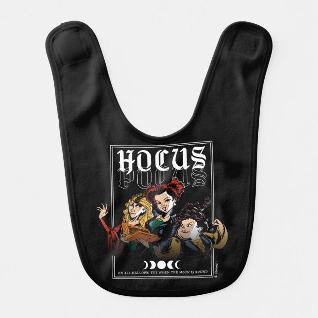 Hocus Pocus Sanderson Curse Baby Bib (Front)