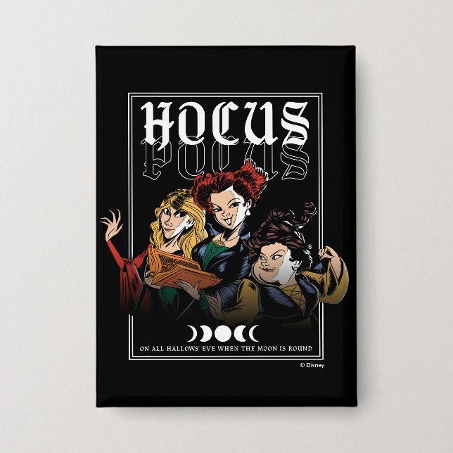 Hocus Pocus Sanderson Curse Button (Front)