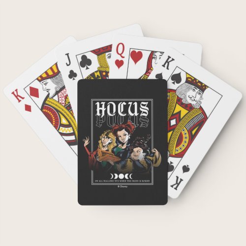 Hocus Pocus Sanderson Curse Poker Cards