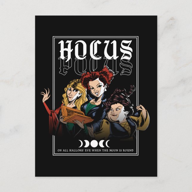 Hocus Pocus Sanderson Curse Postcard (Front)