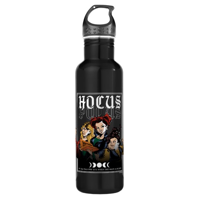 Hocus Pocus Sanderson Curse Stainless Steel Water Bottle (Front)