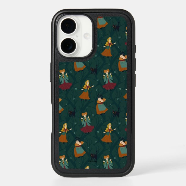 Hocus Pocus Sanderson Sisters Forest Pattern Otterbox iPhone Case (Back)
