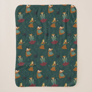Hocus Pocus Sanderson Sisters Forest Pattern Sherpa Blanket