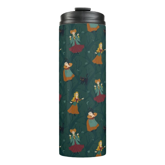 Hocus Pocus Sanderson Sisters Forest Pattern Thermal Tumbler (Front)