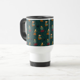 Hocus Pocus Sanderson Sisters Forest Pattern Travel Mug