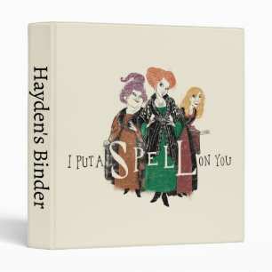 Hocus Pocus Sanderson Sisters Spellbound 3 Ring Binder