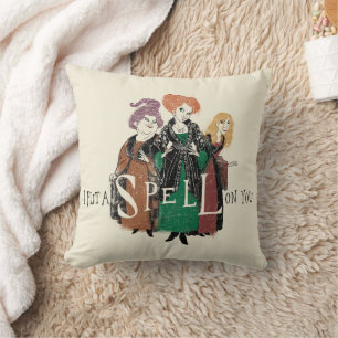 Hocus Pocus Sanderson Sisters Spellbound Throw Pillow