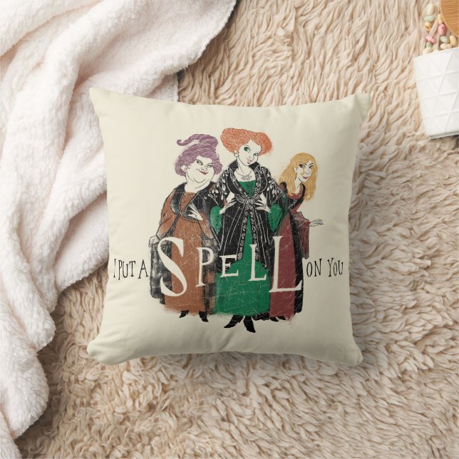 Hocus Pocus Sanderson Sisters Spellbound Throw Pillow (Blanket)