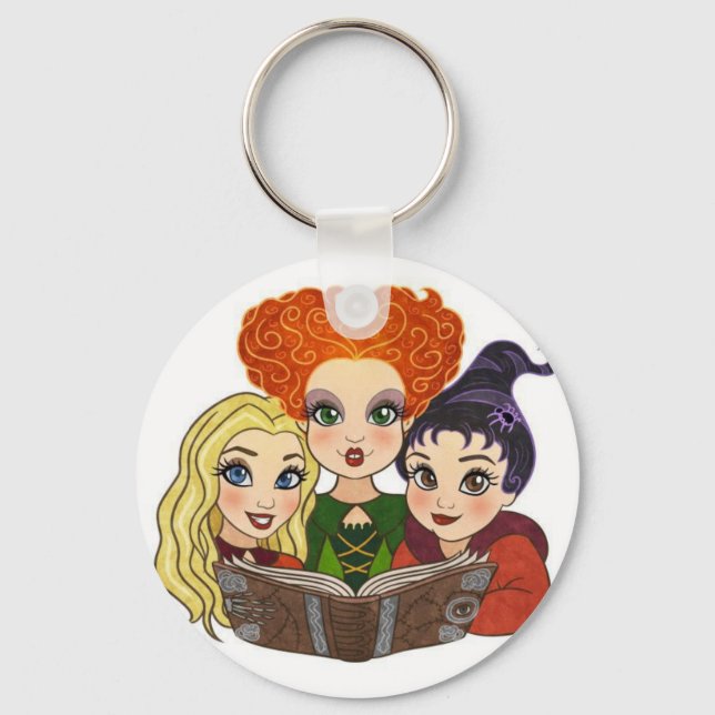 Hocus Pocus Sisters Keychain (Front)