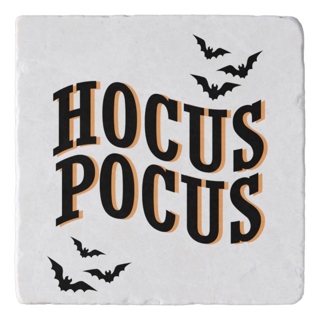 Hocus Pocus Spooky Cute Witches Halloween   Trivet (Front)