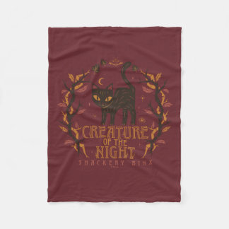 Hocus Pocus Thackery Binx Night Magic Fleece Blanket