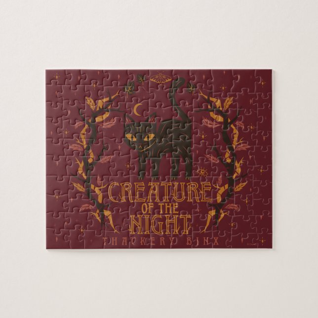 Hocus Pocus Thackery Binx Night Magic Jigsaw Puzzle (Horizontal)