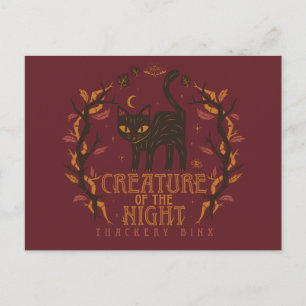 Hocus Pocus Thackery Binx Night Magic Postcard