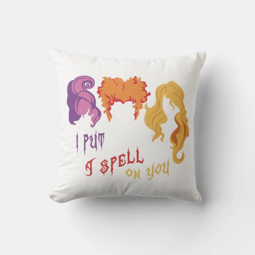 Hocus Pocus  The Sanderson Sisters Throw Pillow