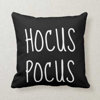 Hocus Pocus Throw Pillow by BeachBeginnings at Zazzle