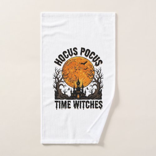 Hocus Pocus Time Witches Vintage Halloween Shirt D Hand Towel