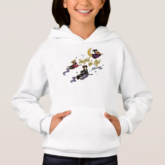 Hocus Pocus Tonight We Fly Broom Squad Hoodie (Front)