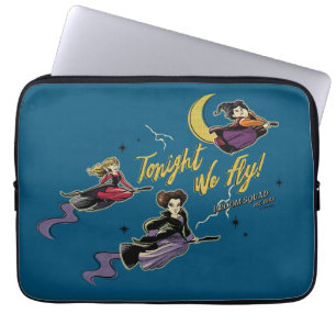 Hocus Pocus Tonight We Fly Broom Squad Laptop Sleeve