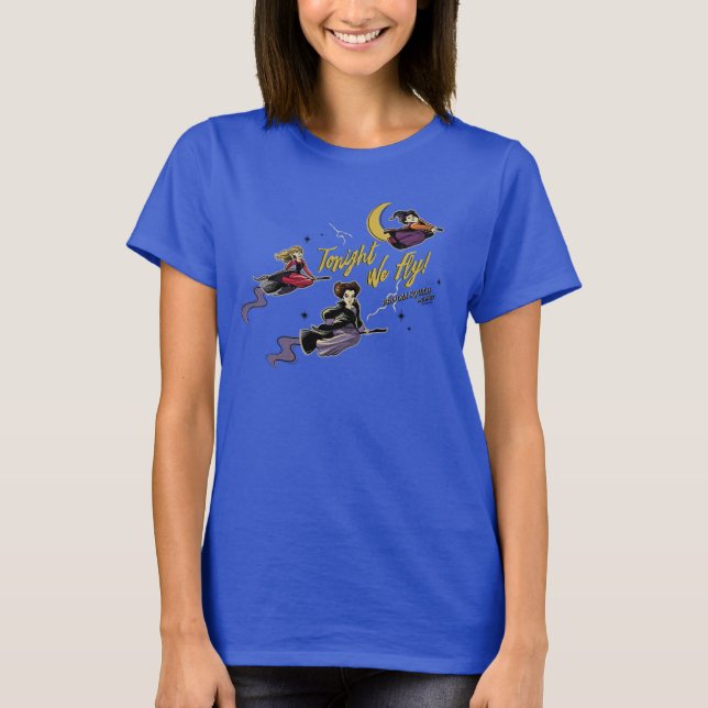 Hocus Pocus Tonight We Fly Broom Squad T-Shirt (Front)