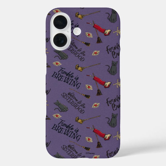 Hocus Pocus Trouble is Brewing Pattern Case-Mate iPhone Case (Back)